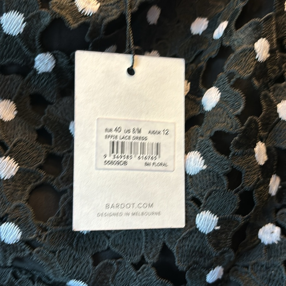 Never worn! Bardot polka dot one sleeve dress. New, with all tags! - Picture 5 of 5